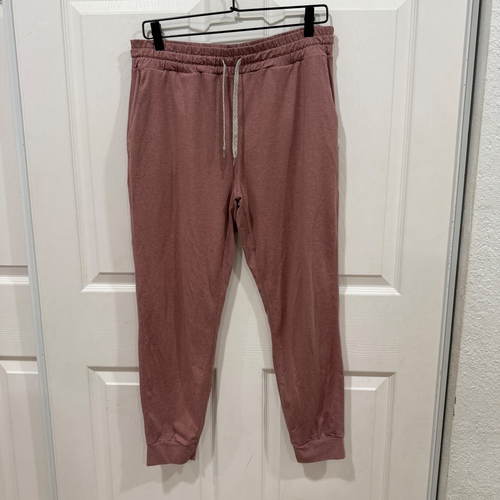 Vuori Performance Jogger Dusty Rose Pink Heathered Sweatpants Large